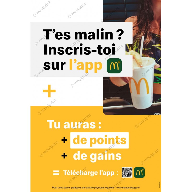 McDonald's affiche heroboard programme Fidélité