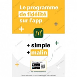 McDonald's affiche heroboard programme Fidélité