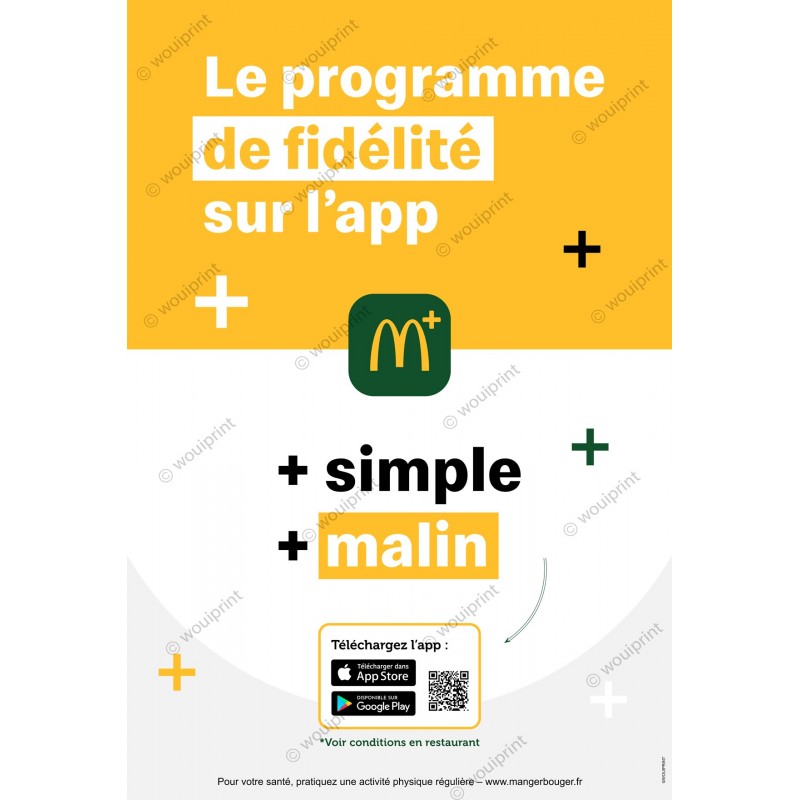 McDonald's affiche heroboard programme Fidélité