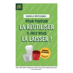 Affiche A3 McDonald's Re-Use Accroche 3