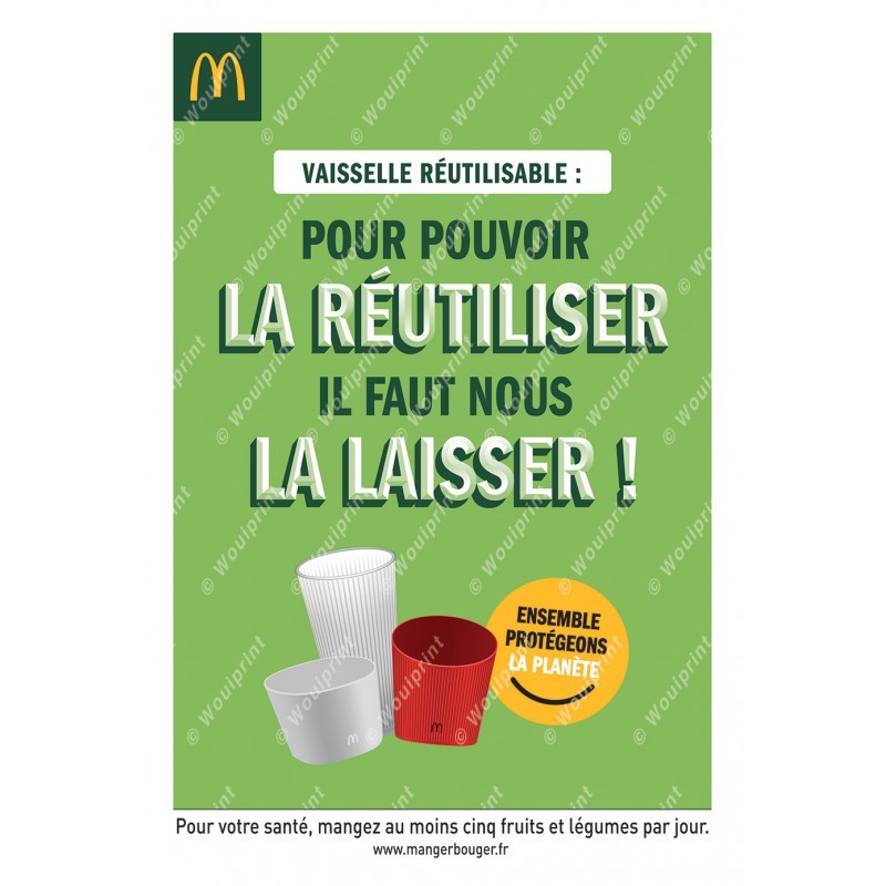 McDonald's Abribus Re Use Anti Vol