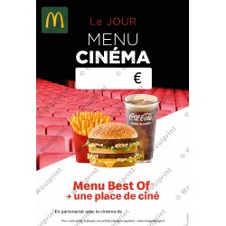 Affiche Lobby Menu Cinéma