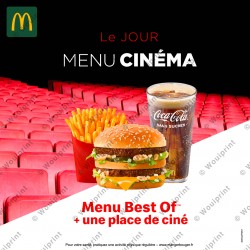 Publication Instagram Menu Cinéma